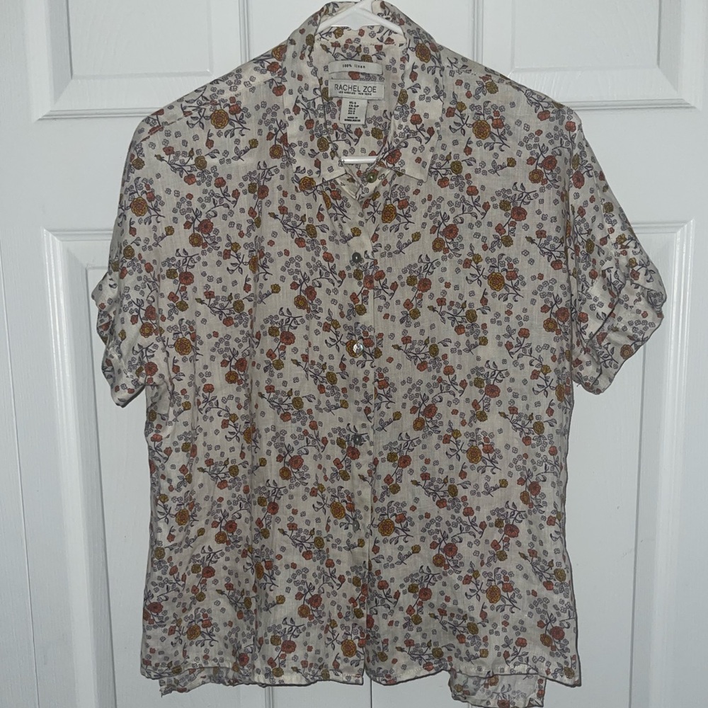Rachel Zoe Floral Button Up